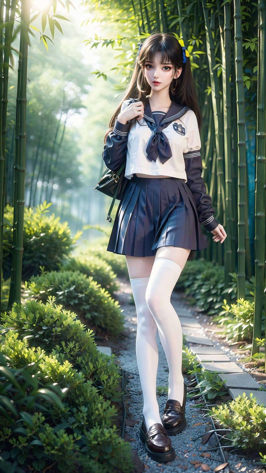 夏日风情搭配！清爽裤子映衬护眼潮图免费领