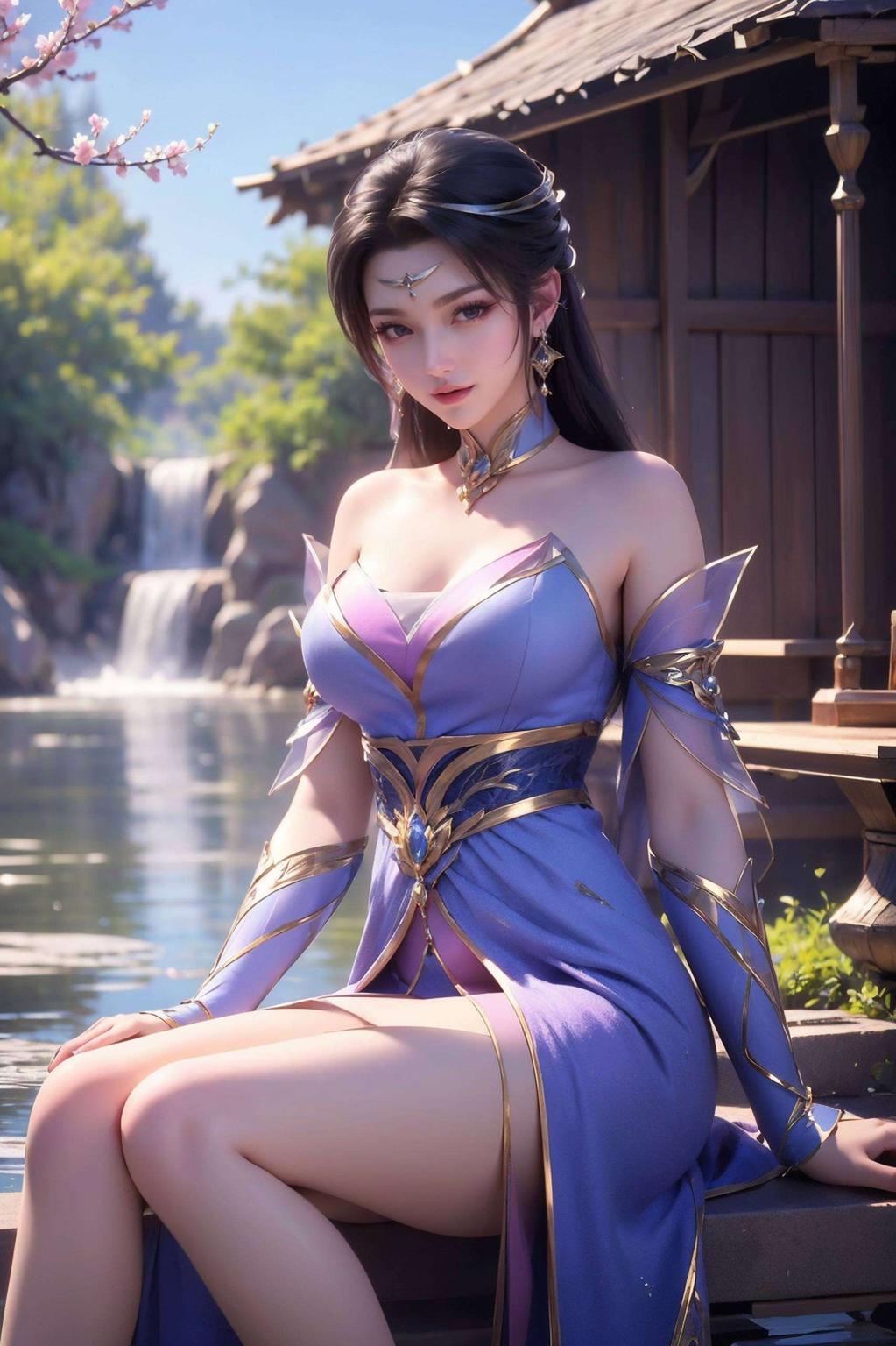 灵动如仙马尾轻扬