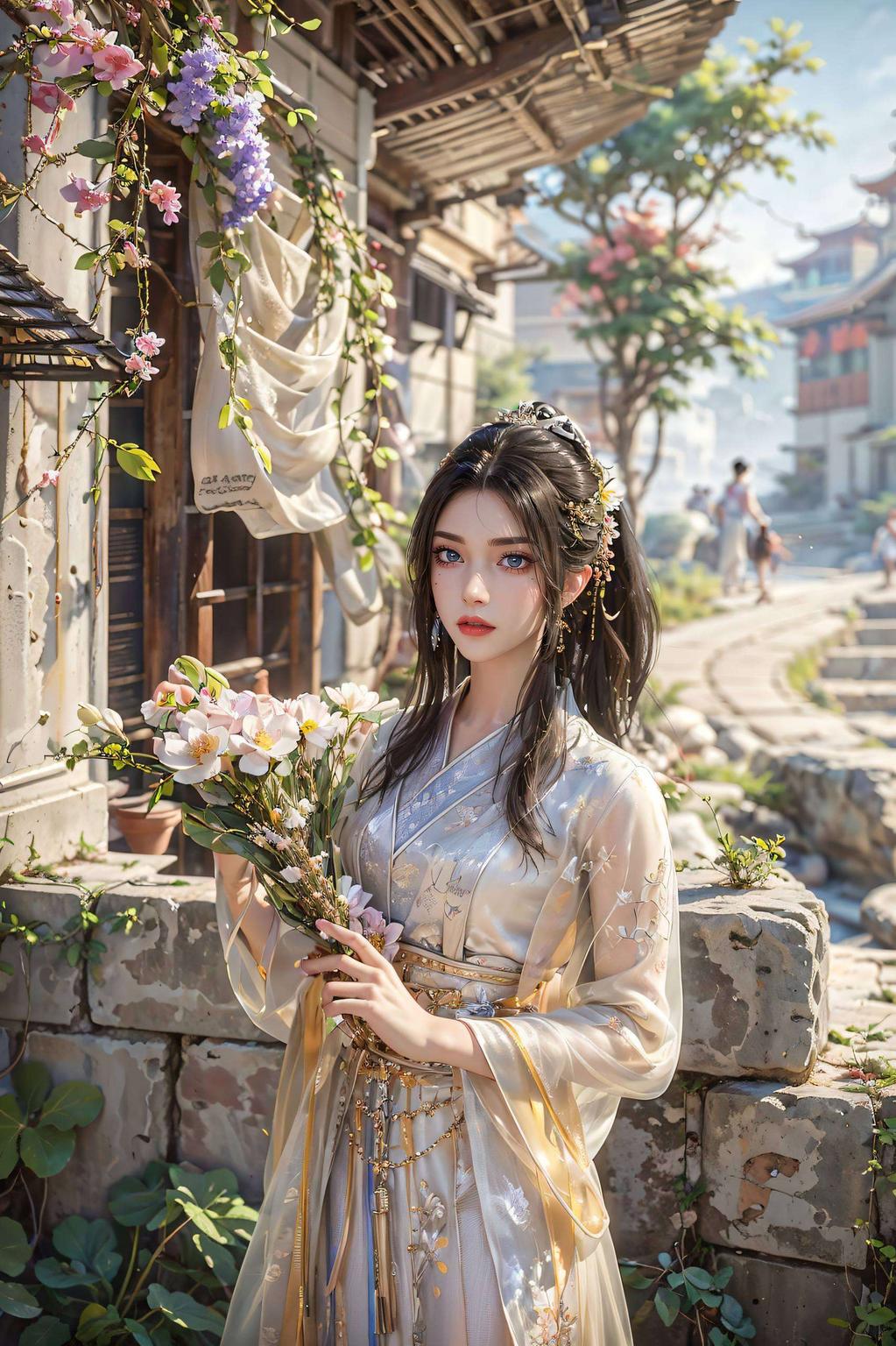 今天给大家带来一组超级清新的国漫女神方清雪手机壁纸！这折叠屏上的她高清画质