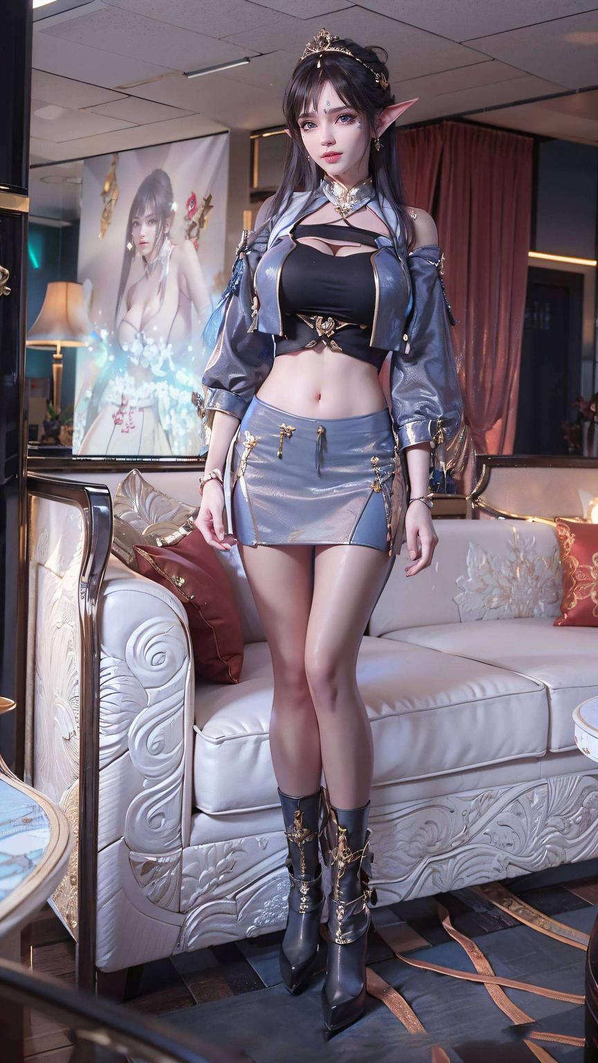 动漫迷们！这期带来的是1920x1080超清晰壁纸主角是我们AI国漫女神凤清儿！看这炸裂的美图