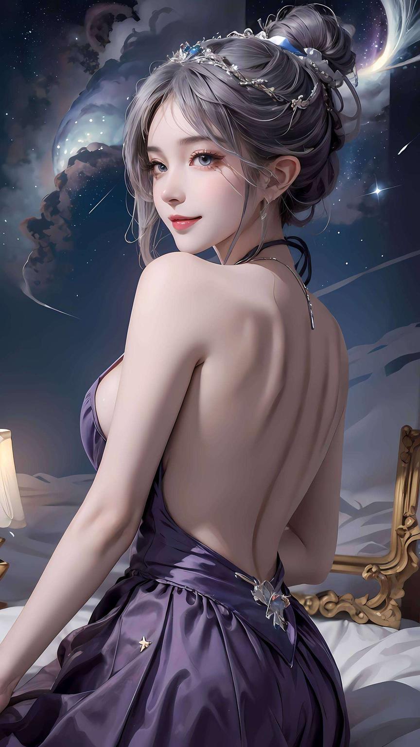 海琴烟静静地坐着简约的线条描绘出极致的美感