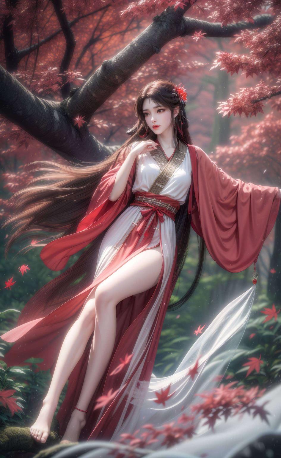 火灵儿壁纸高清版4K画质惊艳亮相！灵动的火焰映衬着她的倩影