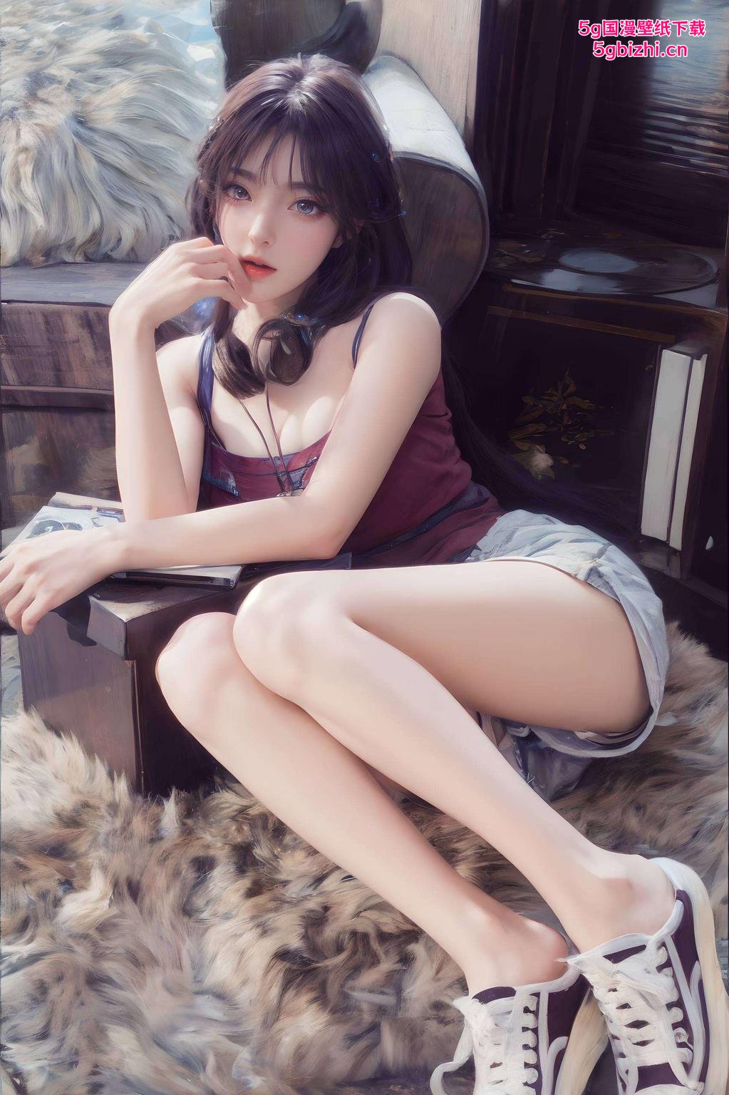 来看看这款超赞的护眼壁纸！完美世界的火灵儿完美像素平板潮图