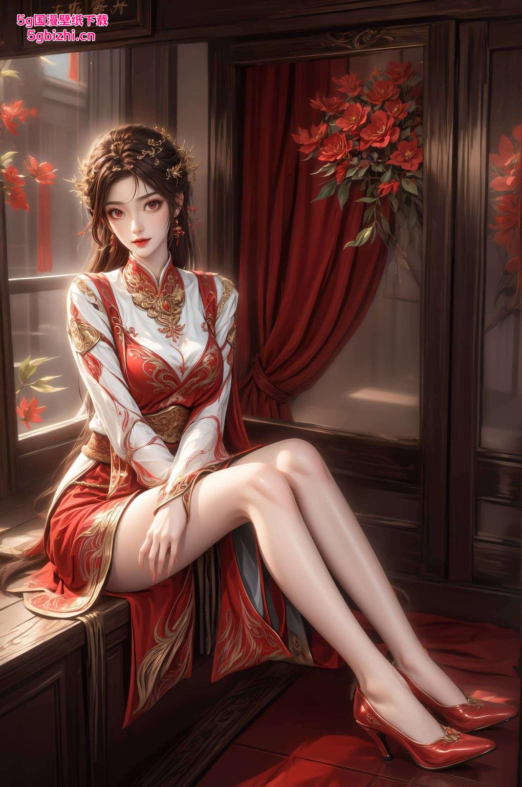 专为iPhone打造！看这新建模的云曦火灵儿这古香古色的2k高清动漫壁纸