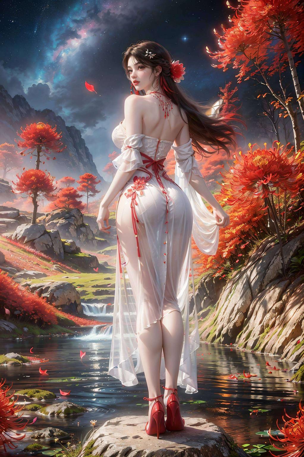 画面中的火灵儿泪眼朦胧