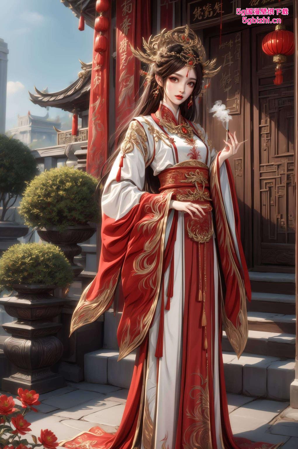 荒天帝与火灵儿同框平板桌面必备