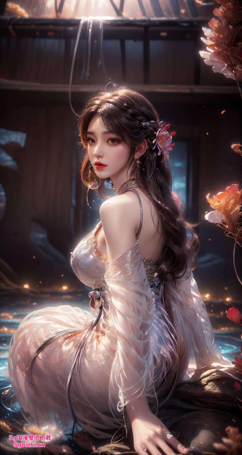 色彩斑斓火灵儿炫彩壁纸