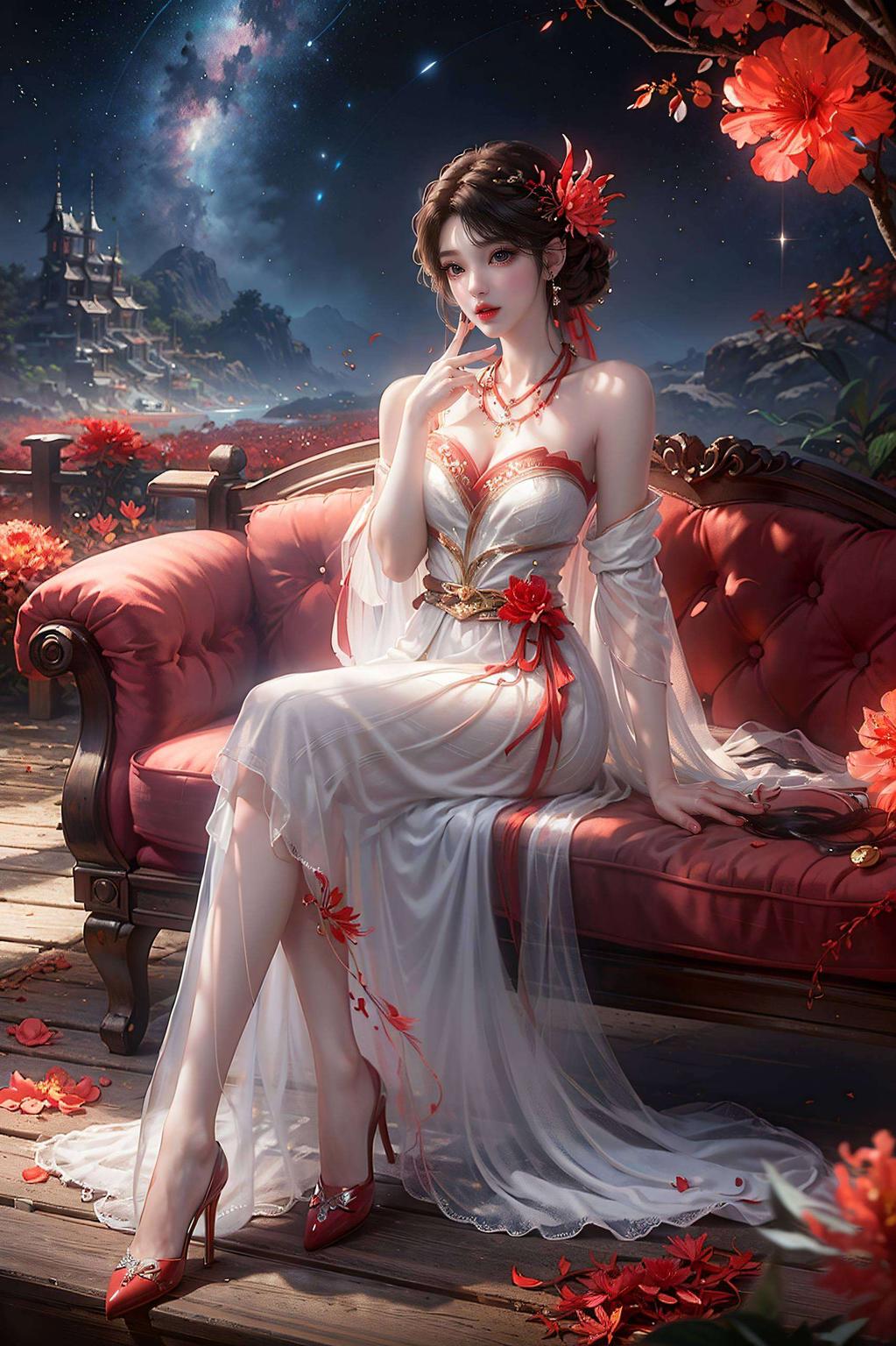 火灵儿和石昊的CP壁纸甜蜜度爆表！看这画面