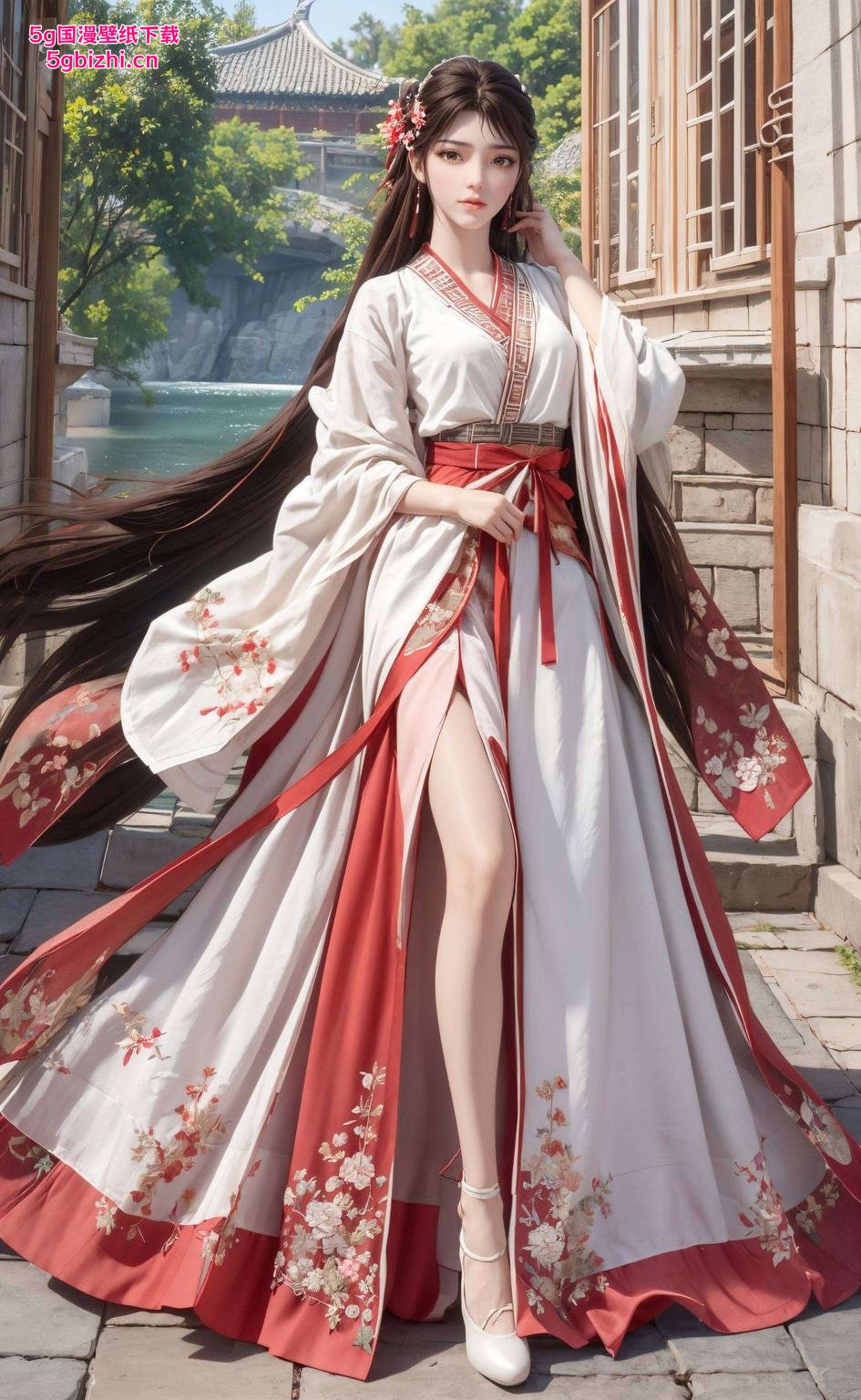 细腻笔触勾勒仙子风貌古风韵味