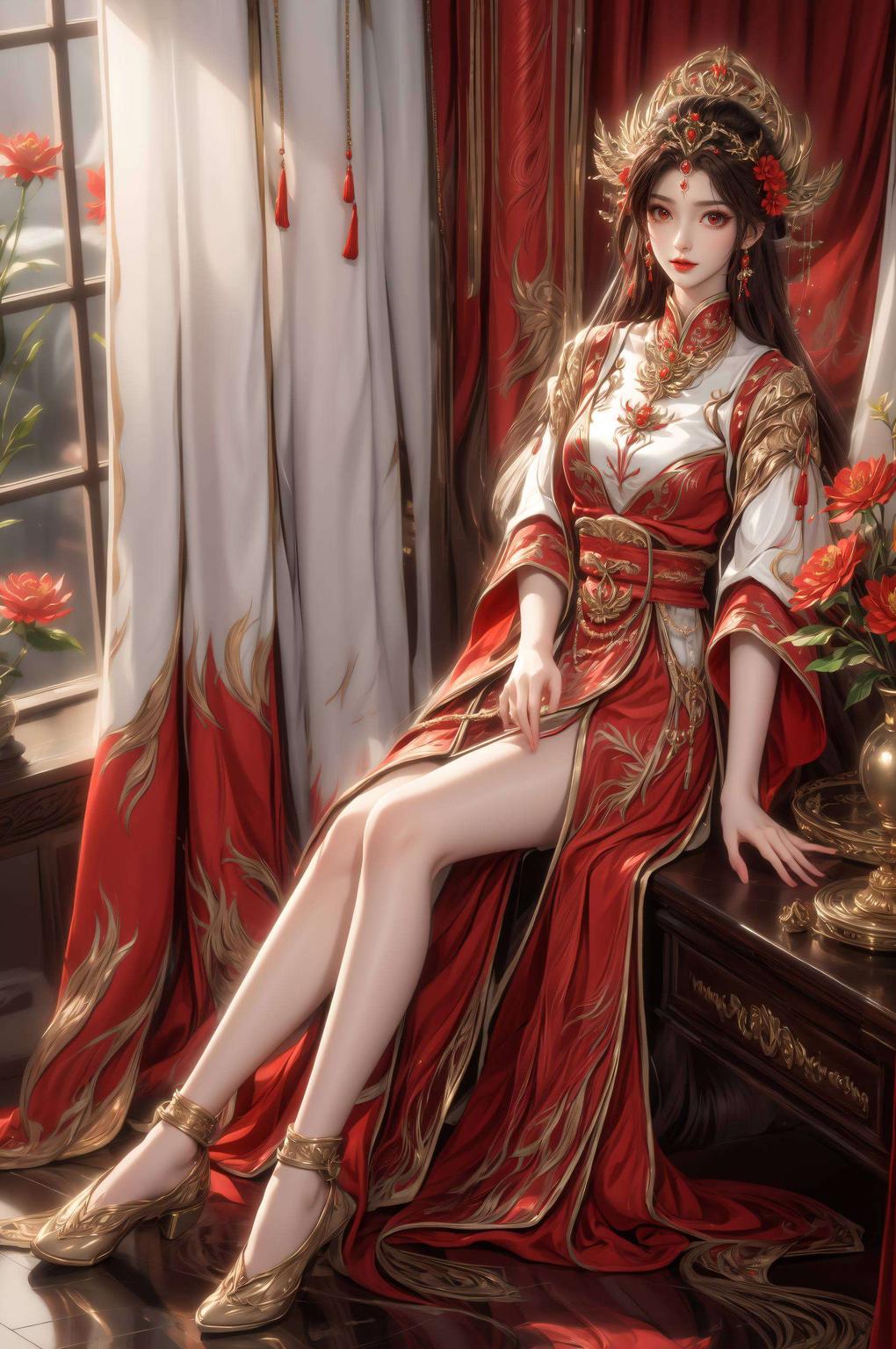 火灵儿灵动身影静态之美尽显