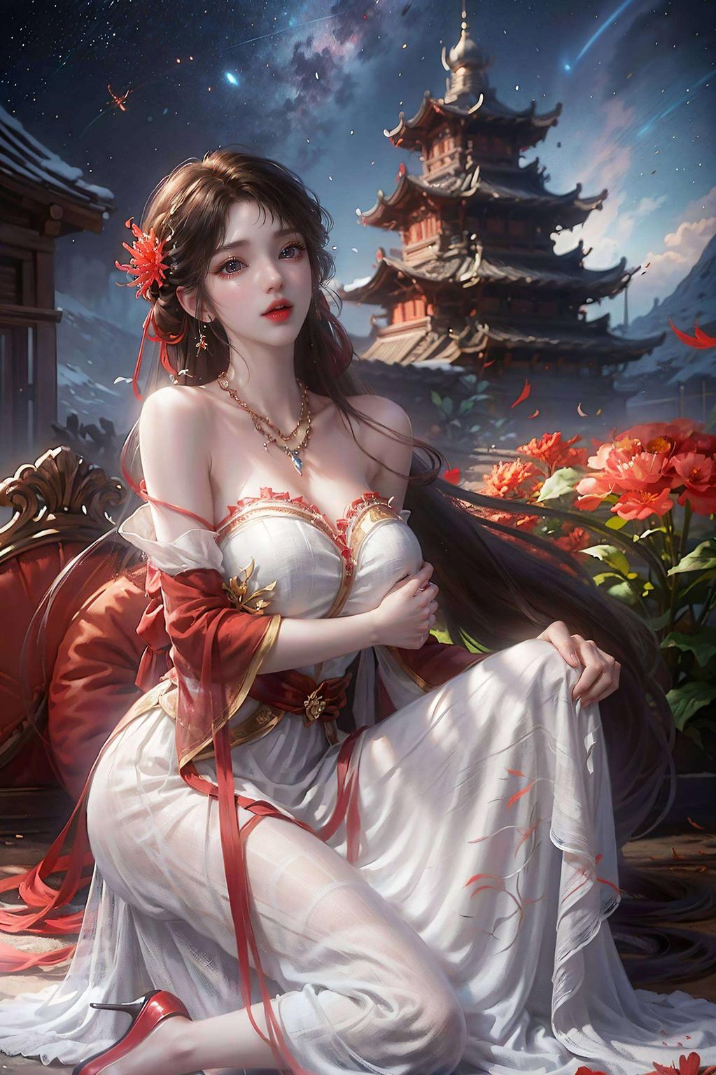 高清壁纸尽显古韵之美火灵儿与石昊共舞