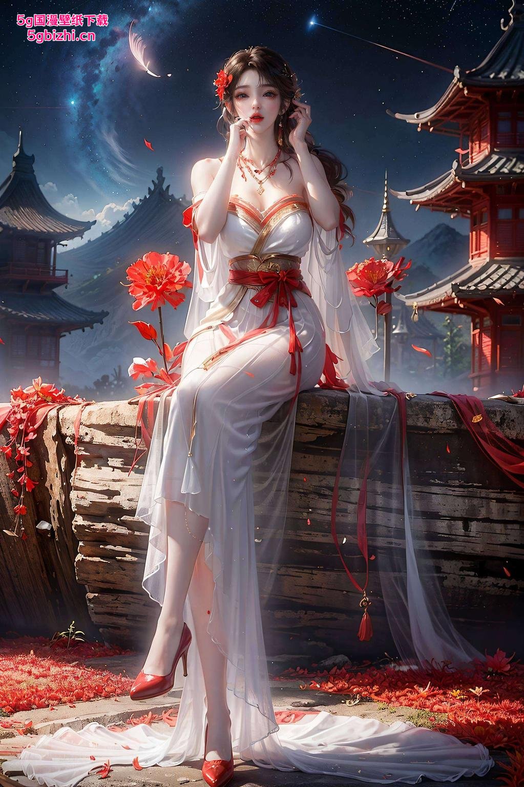 火灵儿新形象壁纸亮相！养眼又护眼清新脱俗