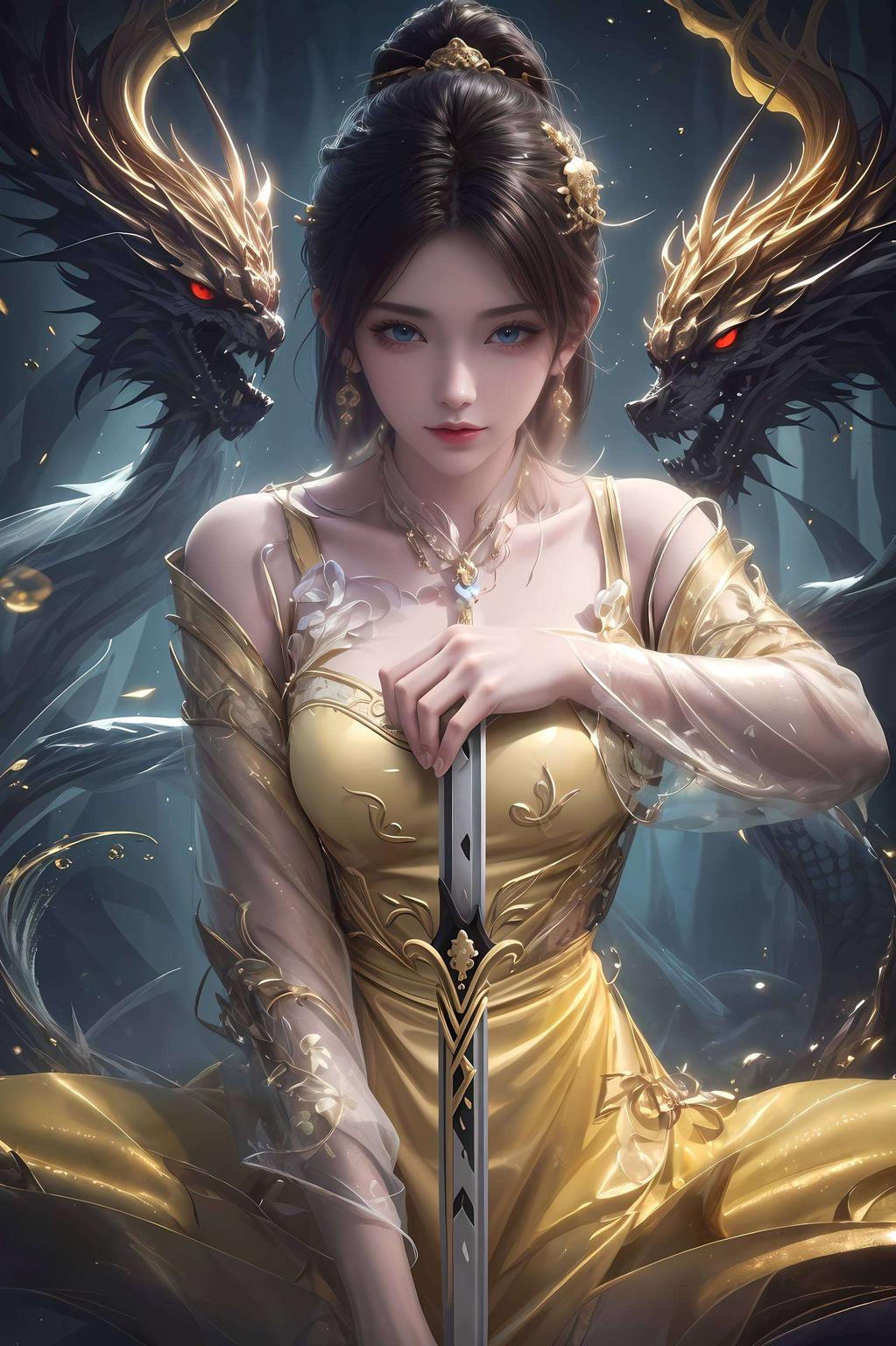 金瓶儿角色头像壁纸色彩鲜明