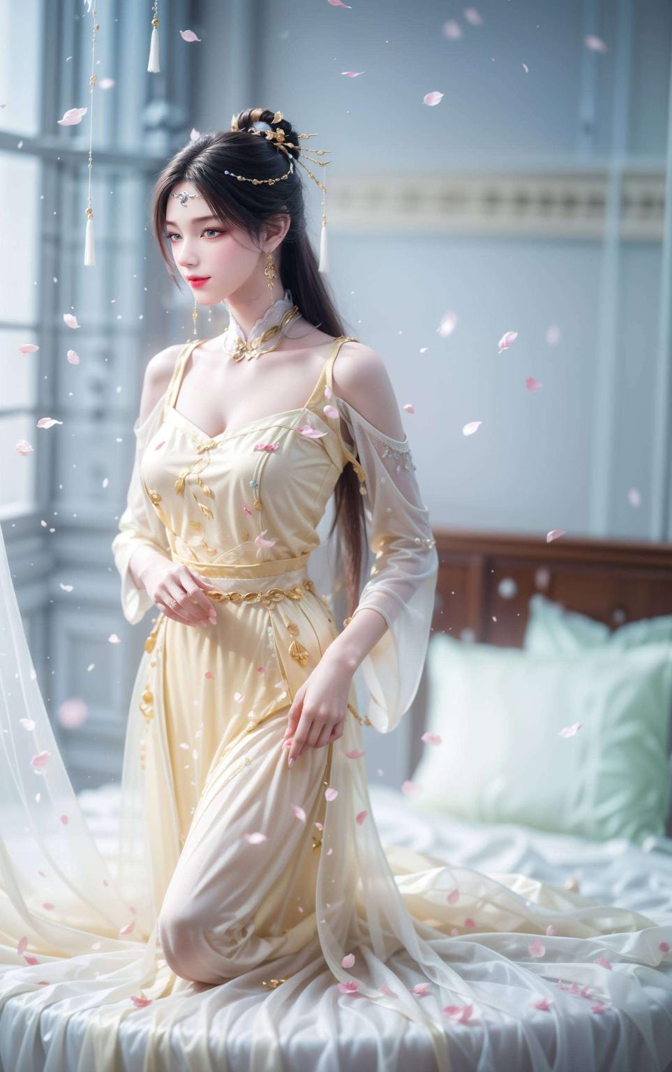 高清细腻金瓶儿壁纸横