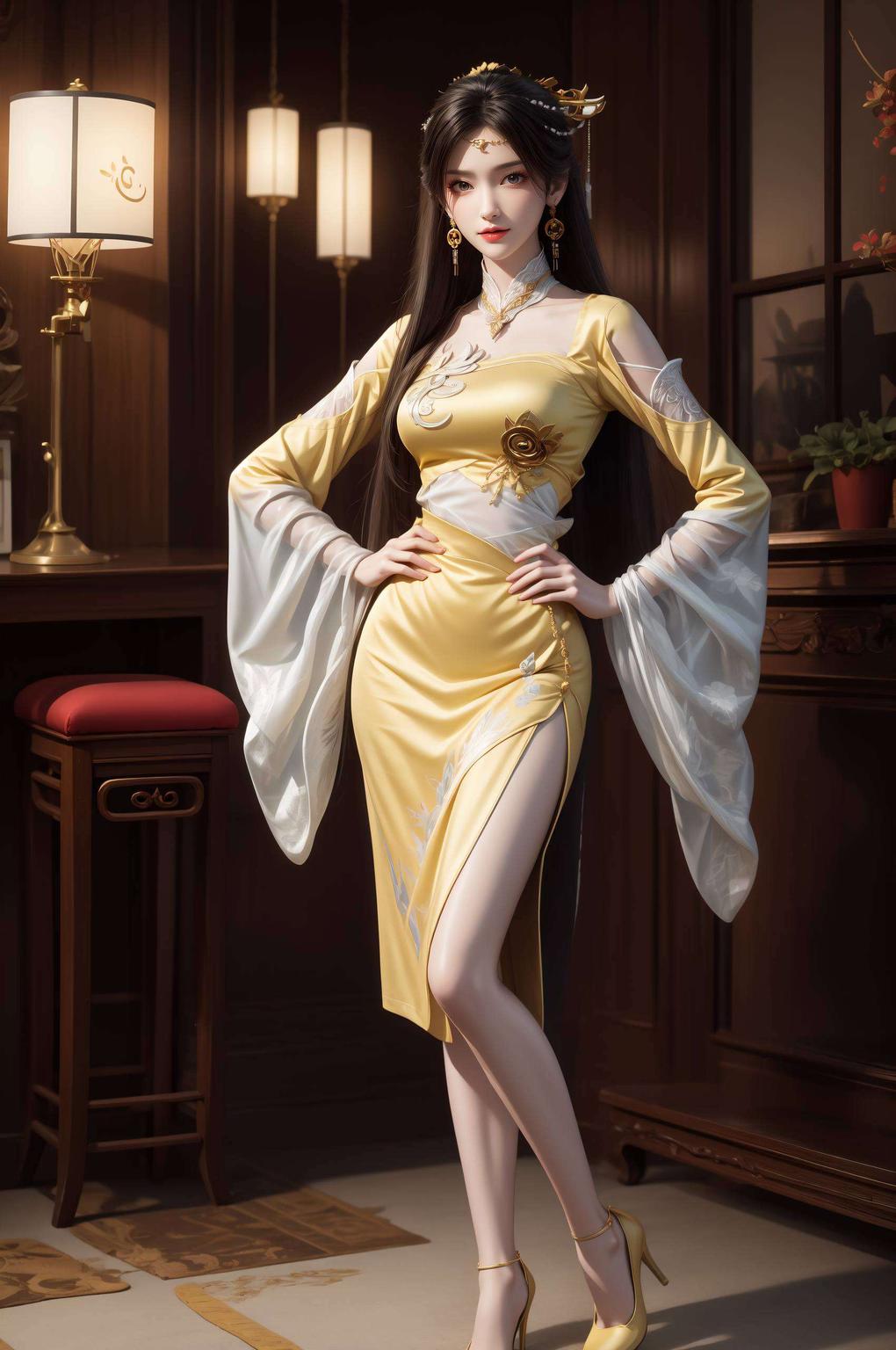 古香古色细腻笔触勾勒瓶身