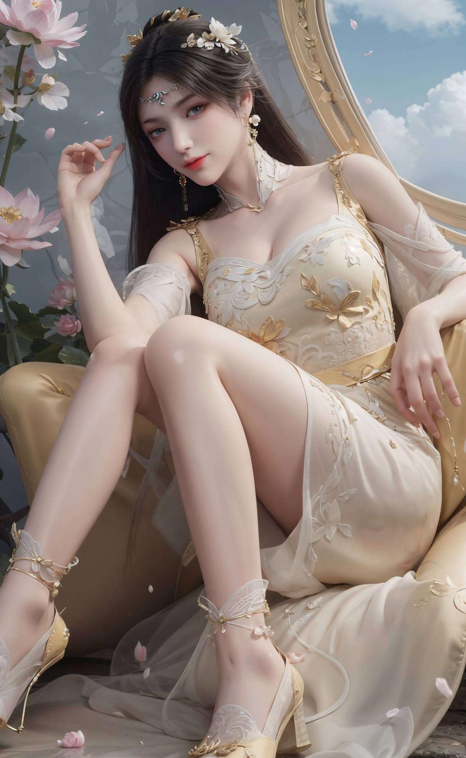 金瓶儿国漫女神炫彩养眼