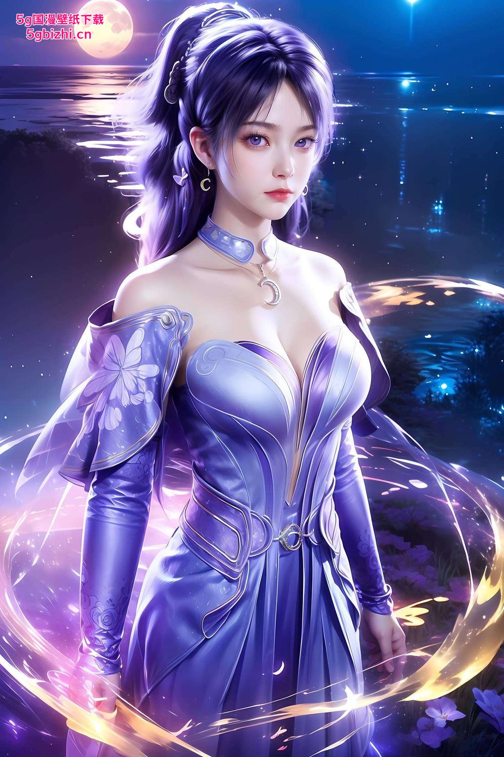 姬紫月壁纸画尽在这款超精致iPad墙纸