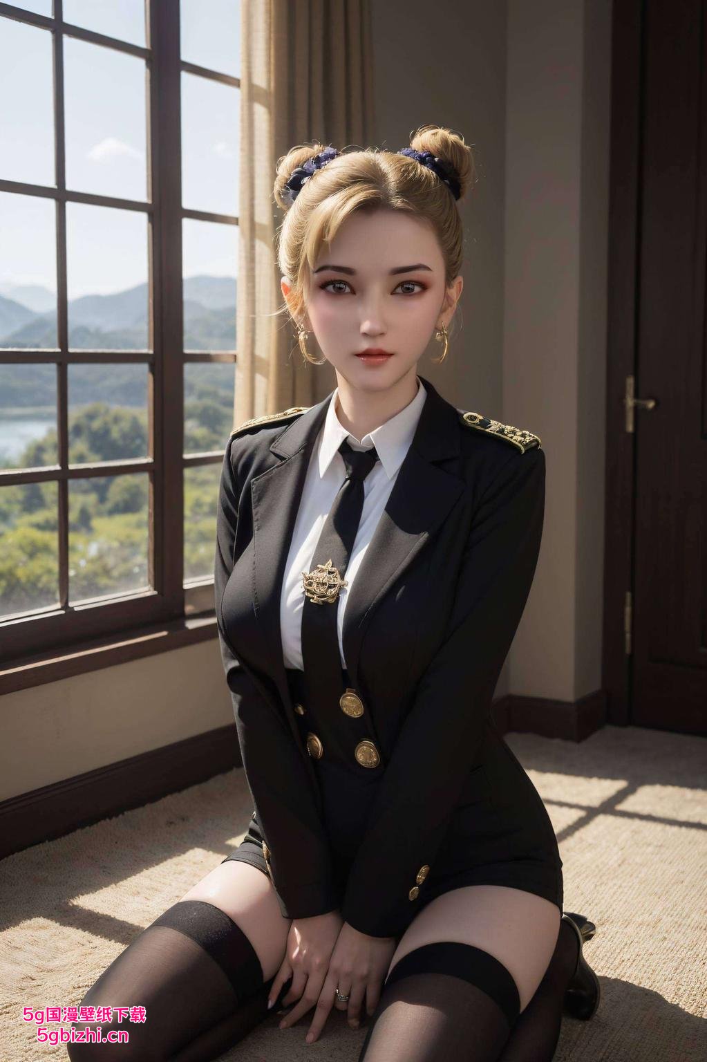 高清壁纸怜风英姿飒爽的形象跃然屏上