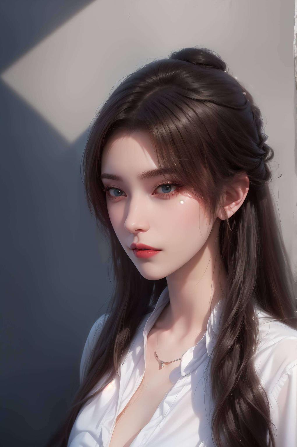 李慕婉壁纸相框高清映出她忧郁的眼神淡淡的忧伤弥漫整个画面