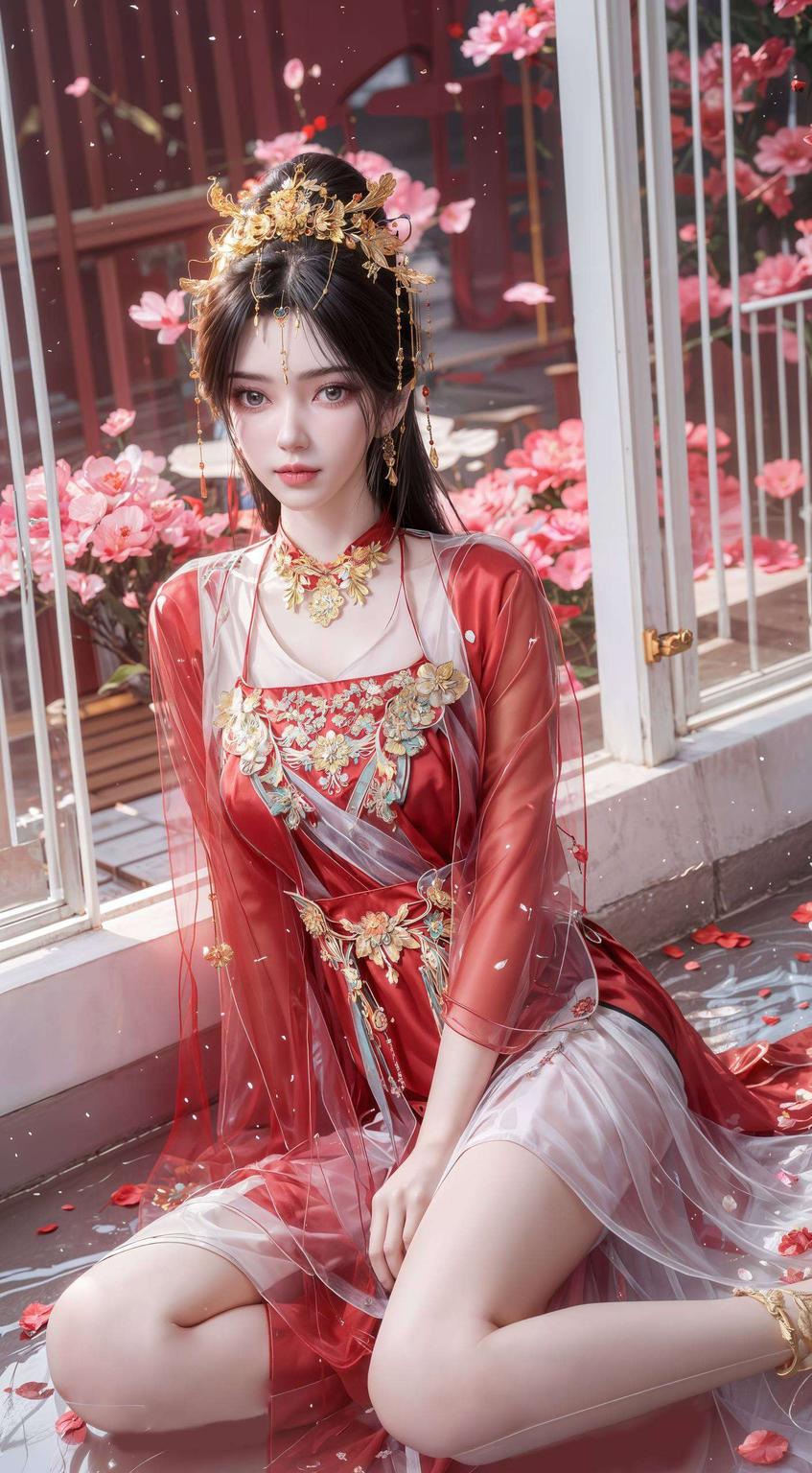 仿佛置身于漫画世界快来看看这温柔的眼神和飘逸的裙摆