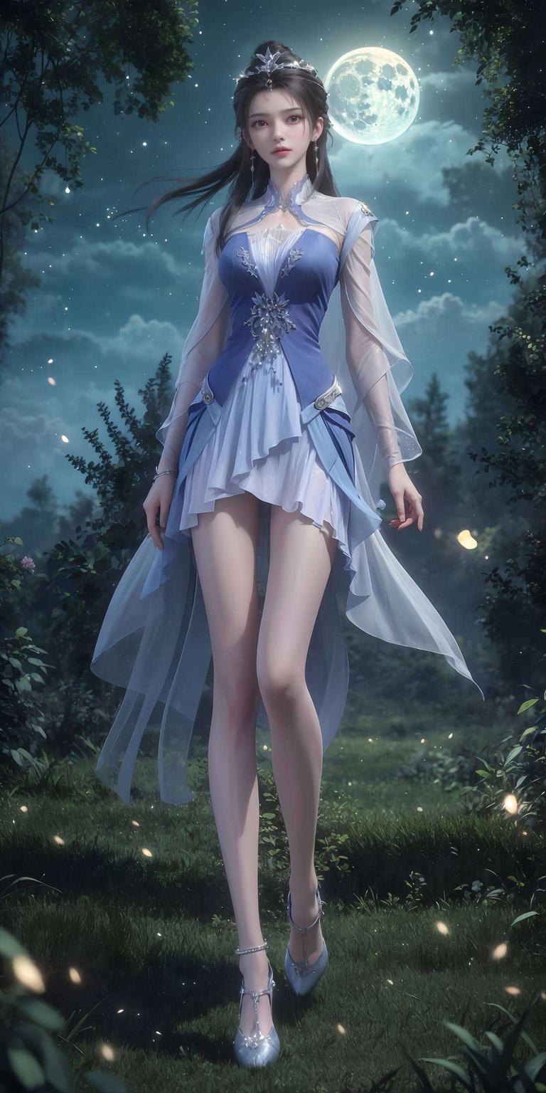 绿色清新动漫二次元风情