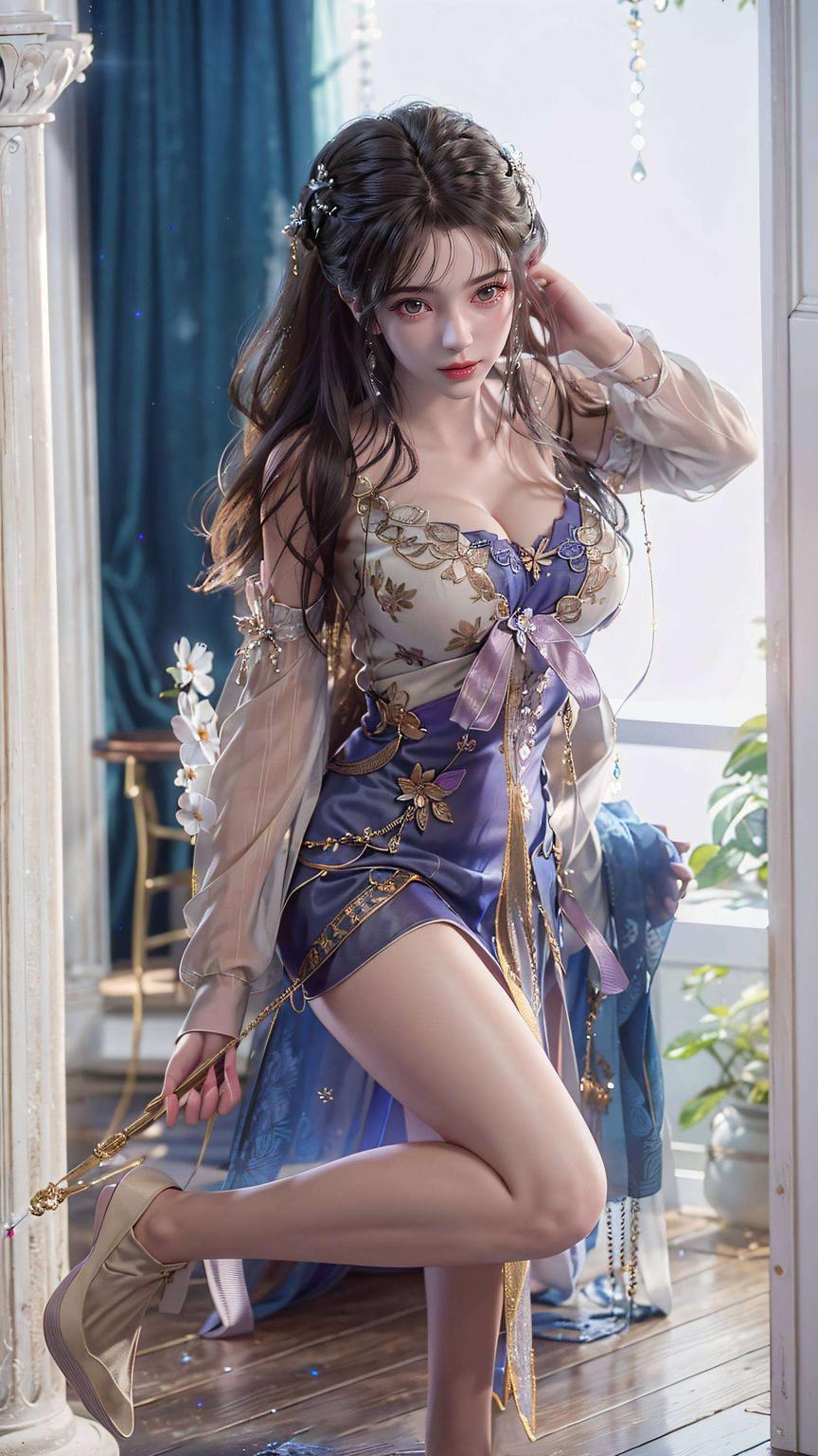 清新细腻手绘李慕婉美图