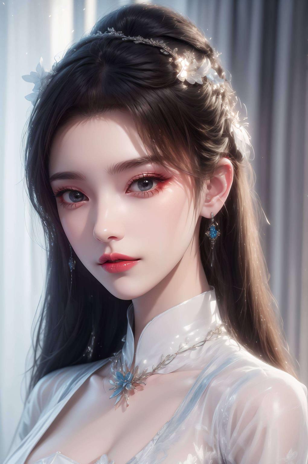 简直是iPhone桌面的绝美装饰这款李慕婉云天宗装扮的护眼手机壁纸