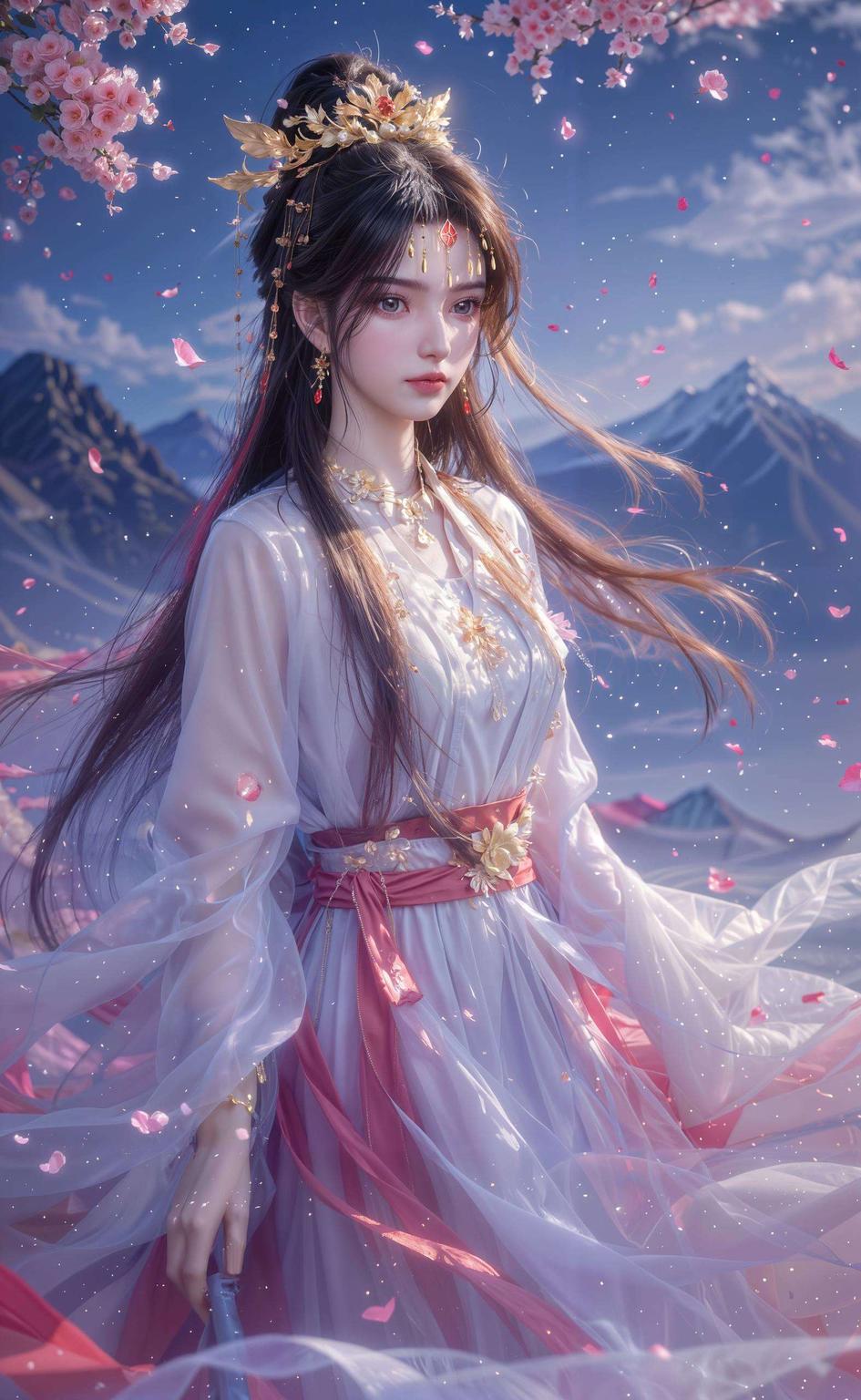 特别适合苹果用户！看这款李慕婉背身的高清壁纸色彩斑斓