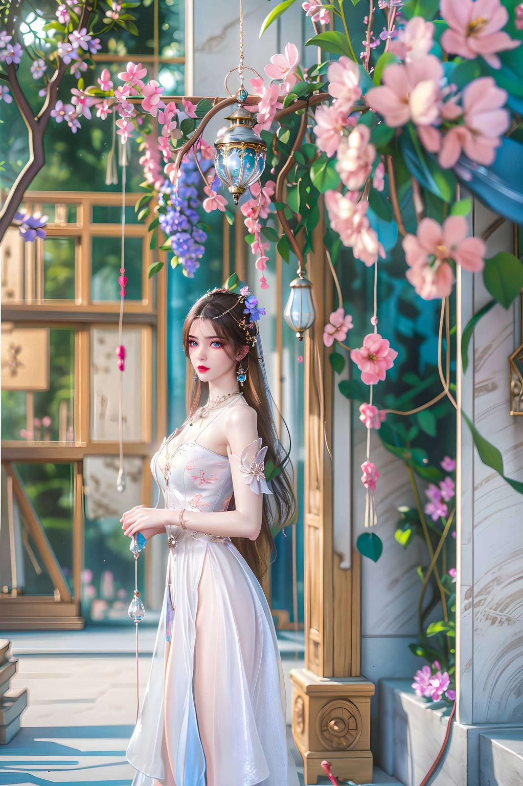 轻轻松松脸颊泛红