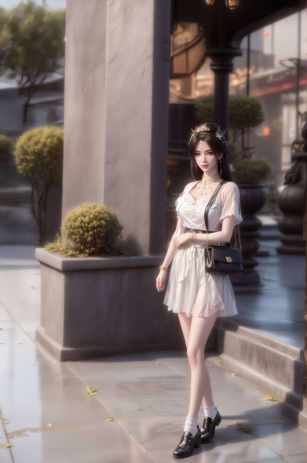 淡雅清新特别推荐这款李慕婉同人图壁纸