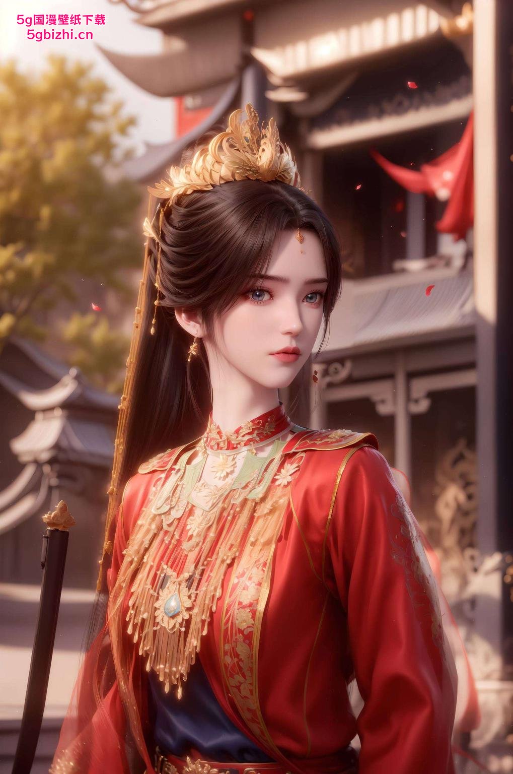 今天给大家带来一款超美的4K横屏壁纸——李慕婉古典美与科技的碰撞