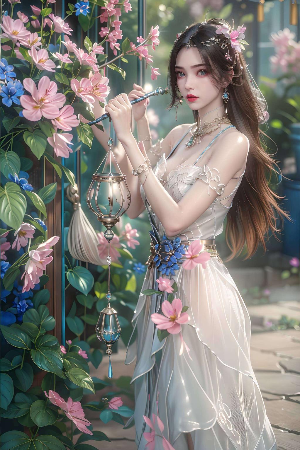 浪漫满屏！两人笑得甜蜜