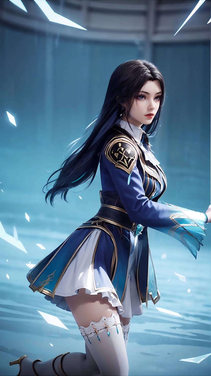 AI斗罗大陆凌落宸风采尽显粉色电脑壁纸