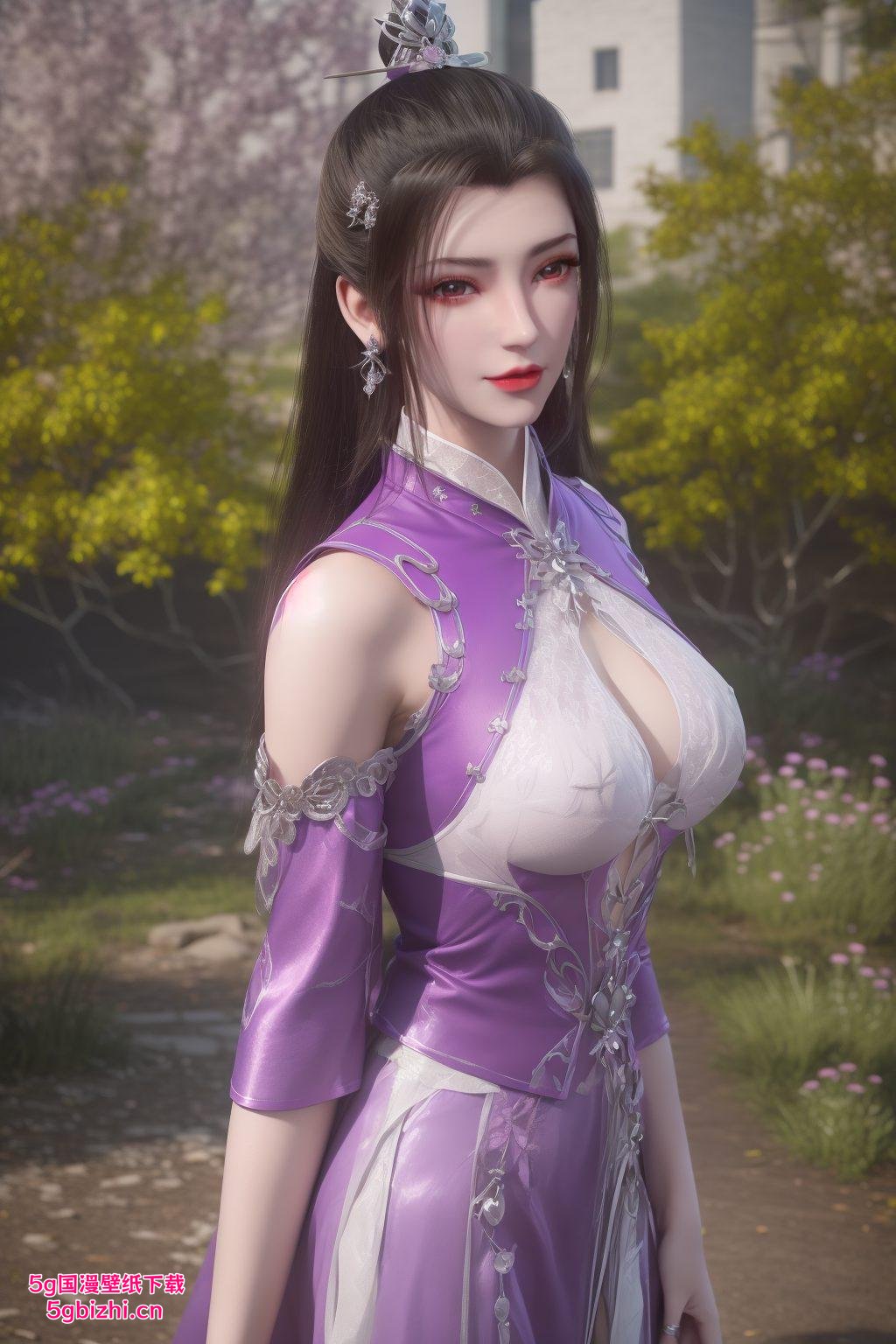 紫色壁纸映眼前仙逆柳眉变身