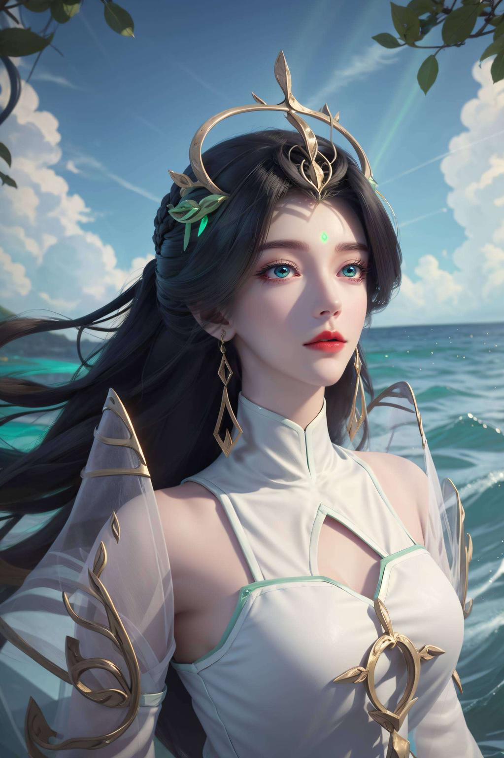 仿佛在风中摇曳绿意盎然的柳叶