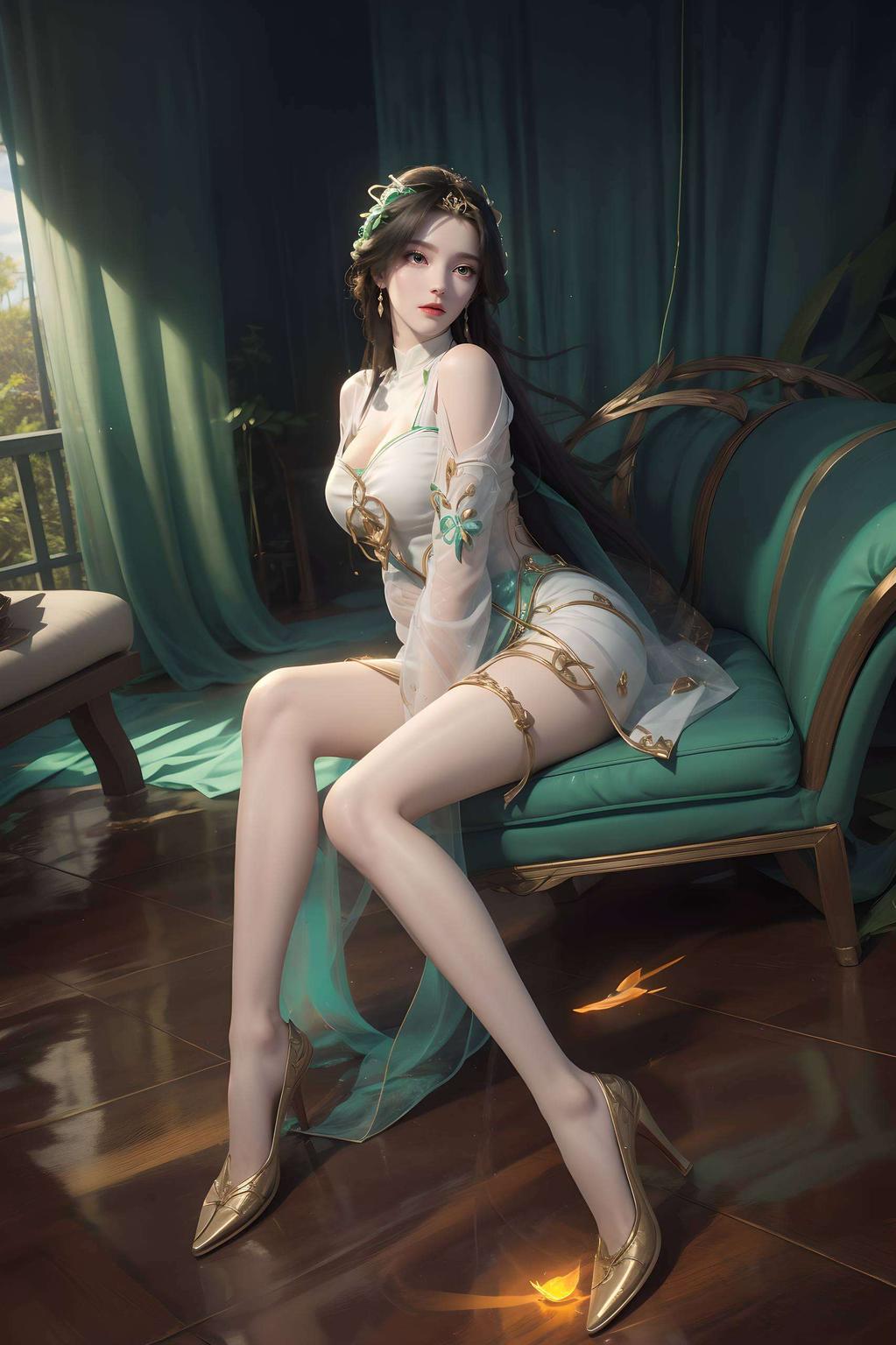 可爱卡通风格柳神来啦！这款护眼壁纸