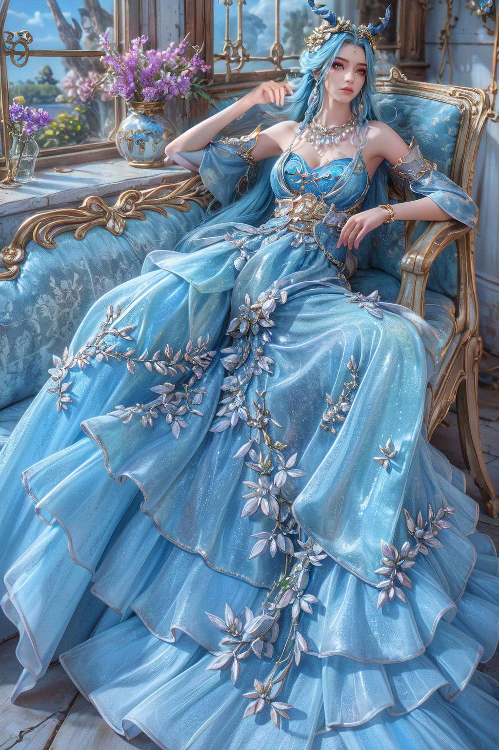 可爱得让人心动绿色背景更是清新怡人