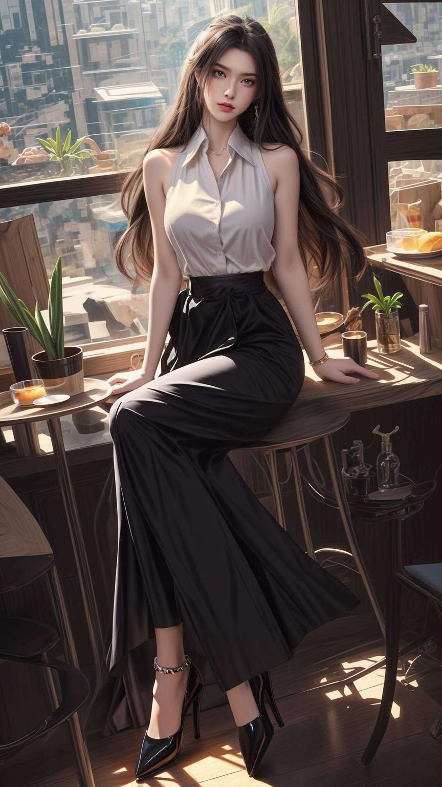 美不胜收雪中倩影