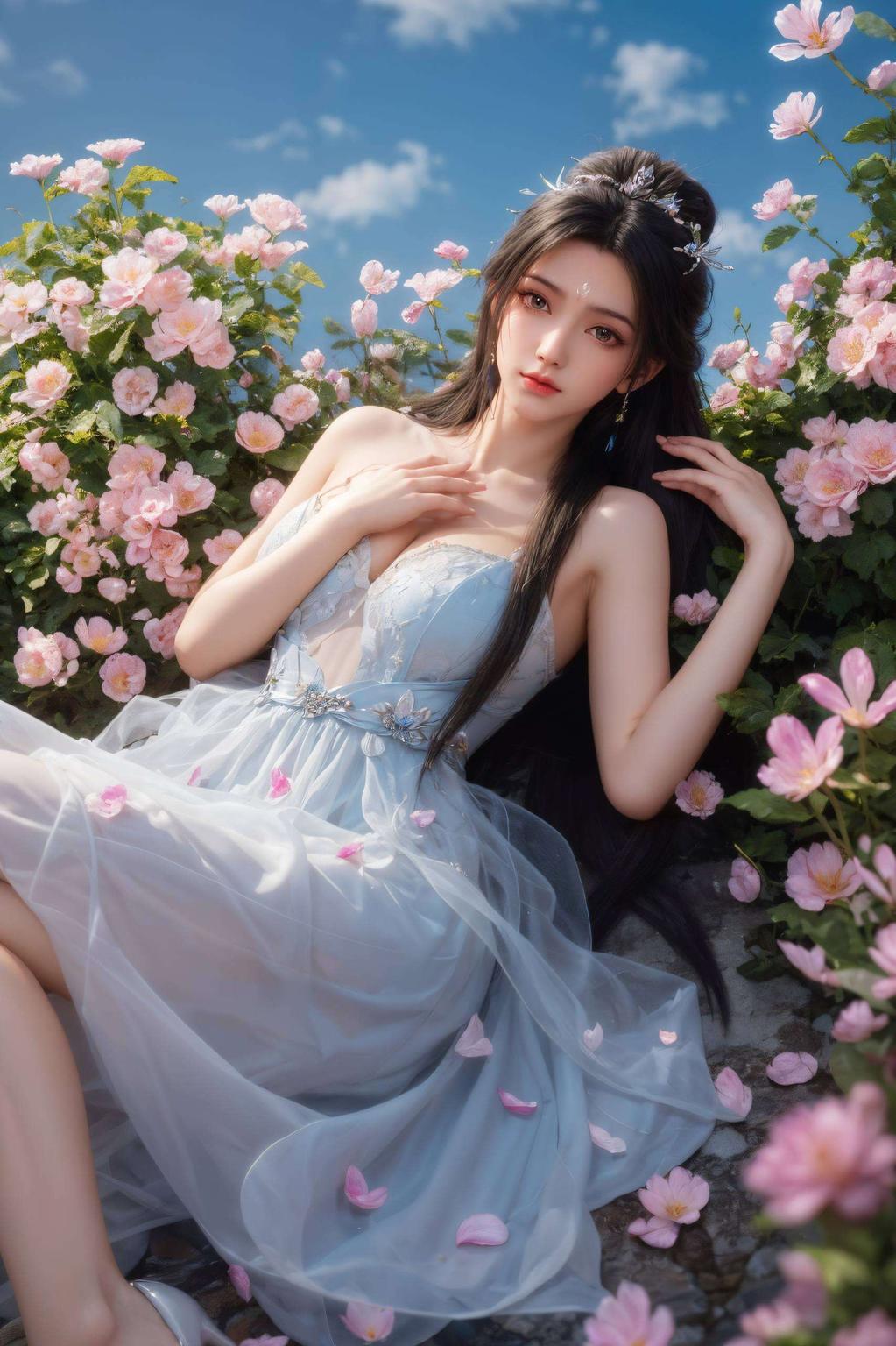 英姿飒爽手持长剑