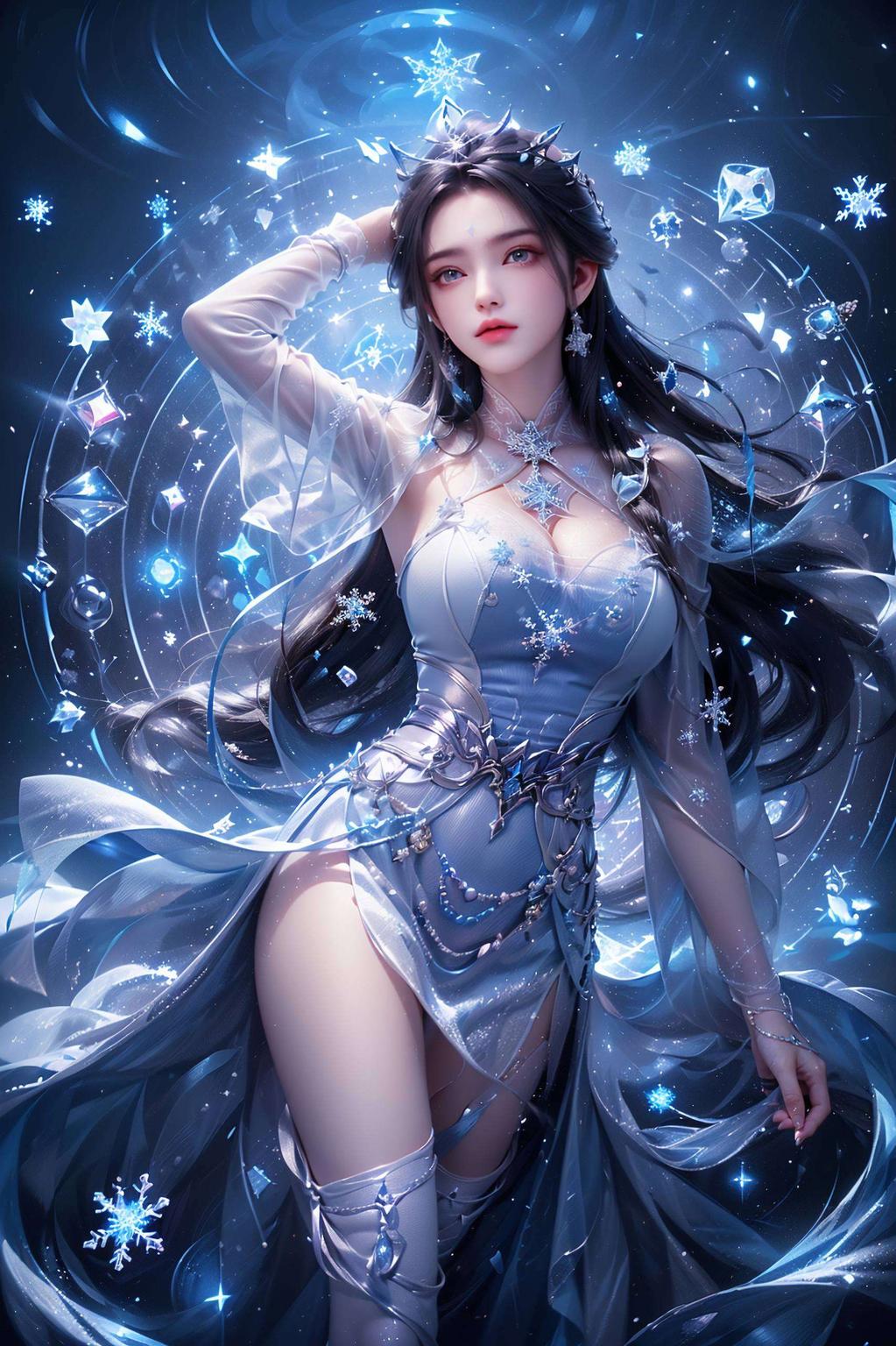 绿色细腻陆雪琪动漫壁纸4K