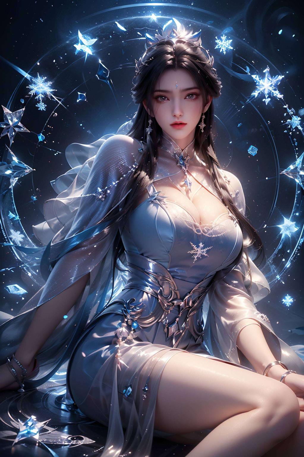 尽显女神风采✨📱#陆雪琪壁纸# 她的眼神深邃