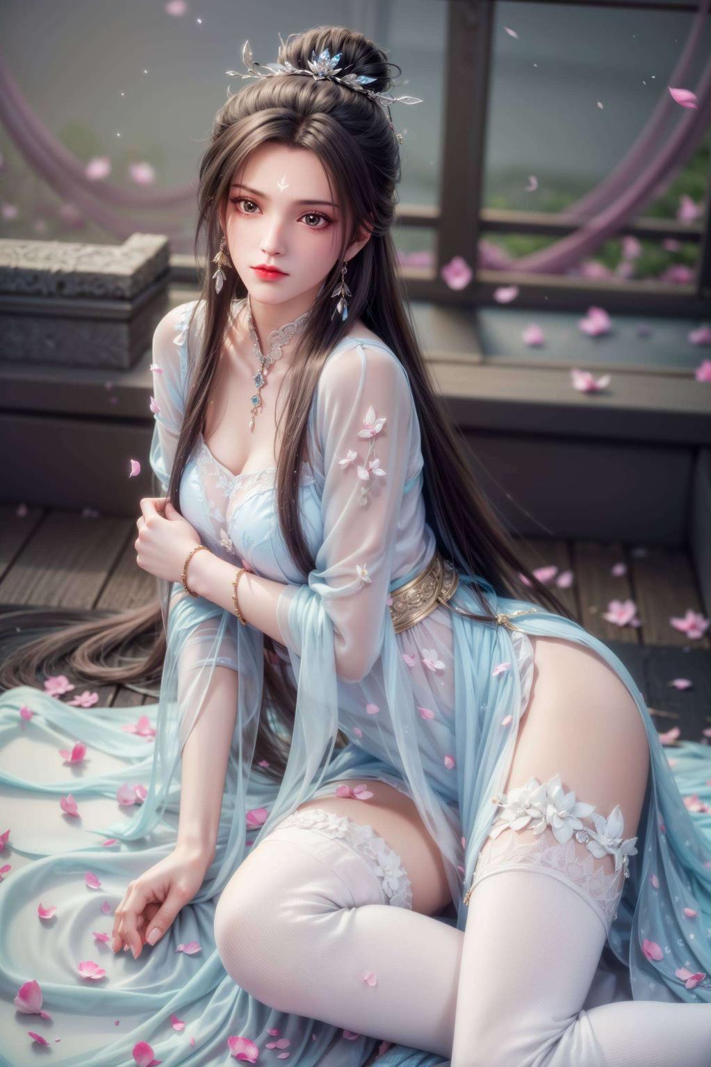 灵动飘逸陆雪琪仙气十足