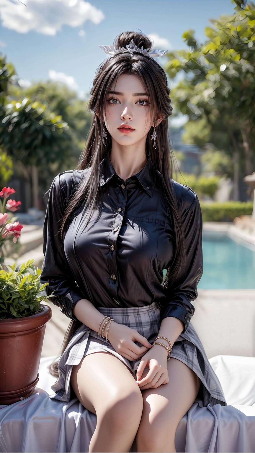 灵动的眼神陆雪琪的美貌与气质尽显无疑