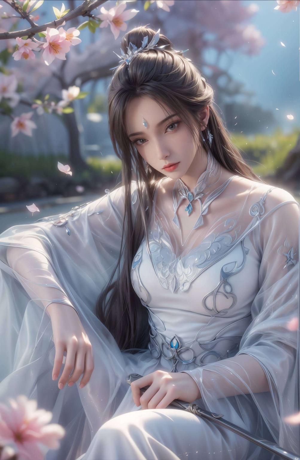 动态呈现雪琪仙气飘飘的倩影尽显古典韵味