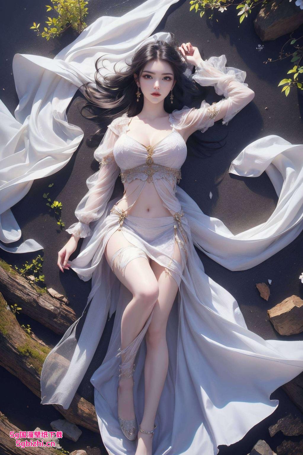 高清画质中美杜莎眼神犀利绿色极简壁纸