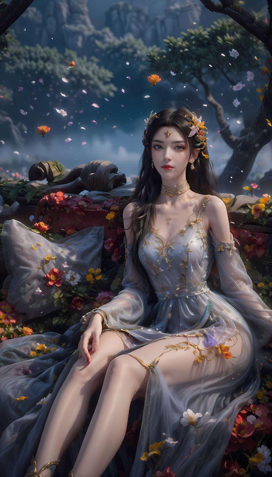 细节清晰蛇发飘逸