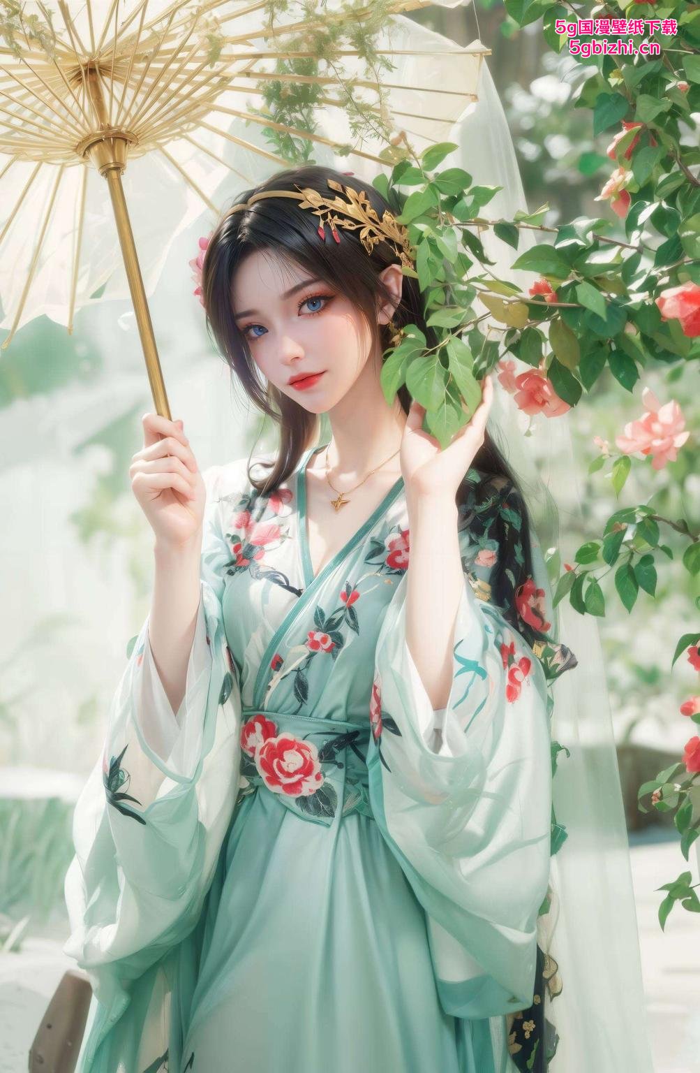 细节入微尽在4K超清！绿色系美杜莎壁纸