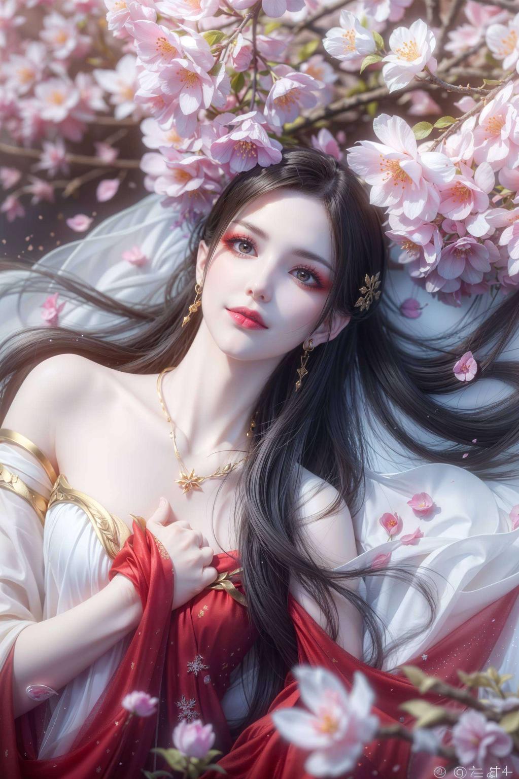 蛇发飘逸简洁风格