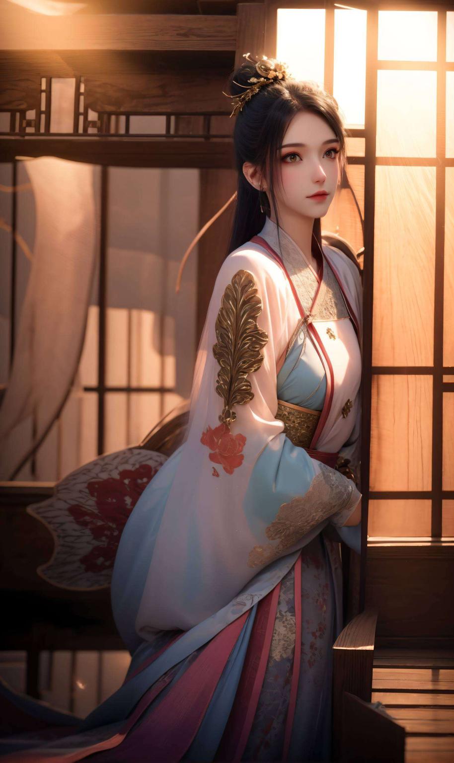 她灵动的大眼睛和温柔的笑容