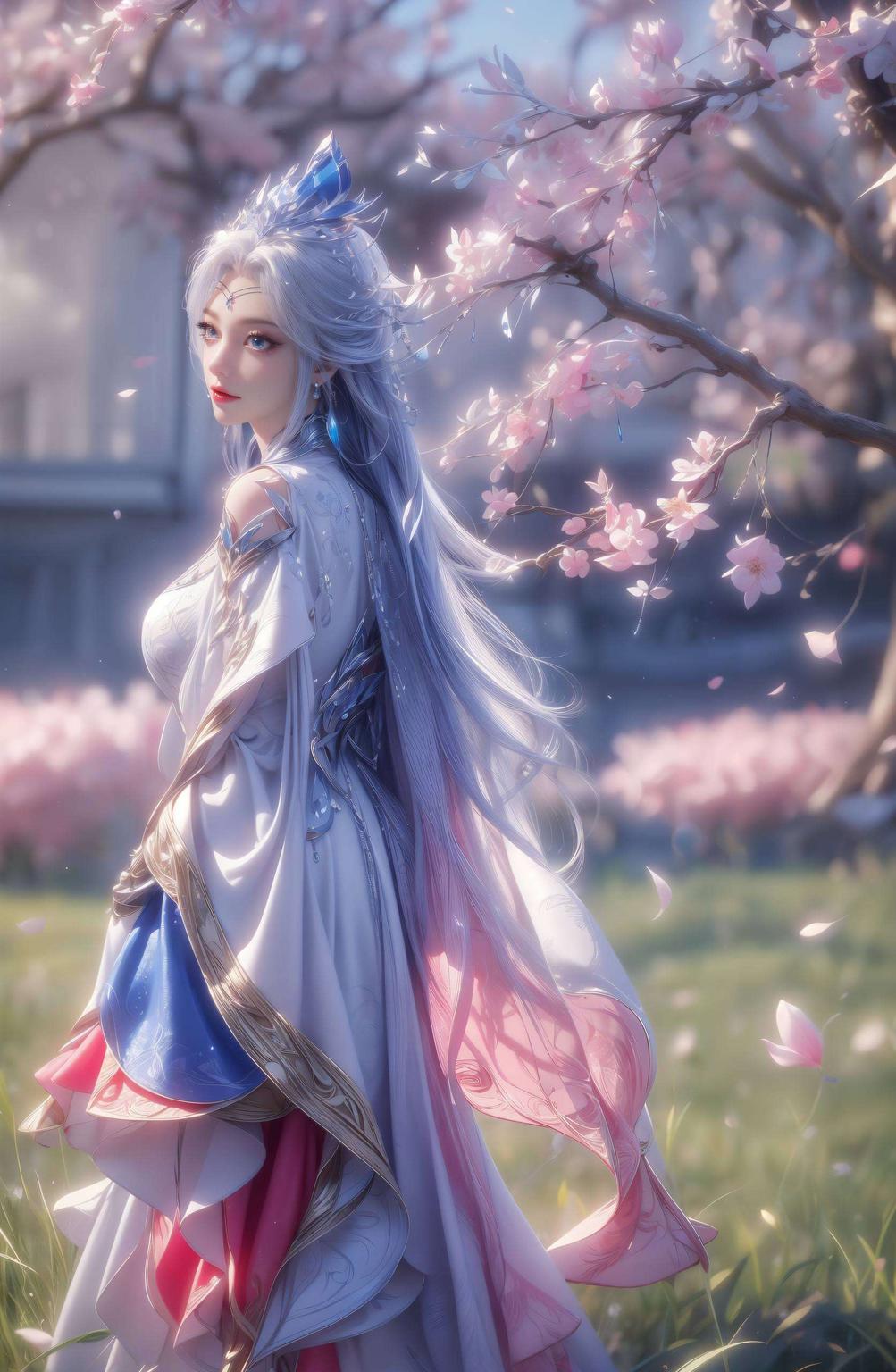 清新脱俗！苏灵韵的静谧之境与宁雨蝶的梦幻空间壁纸上的视觉盛宴